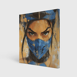 Холст квадратный Китана портрет, цвет: 3D-принт