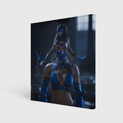 Картина квадратная Китана с косичками