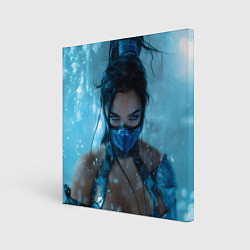 Холст квадратный Китана и снежный фон, цвет: 3D-принт