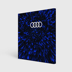 Холст квадратный Audi blue energy, цвет: 3D-принт