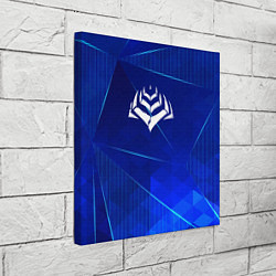 Холст квадратный Warframe blue poly, цвет: 3D-принт — фото 2