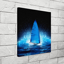 Холст квадратный Синяя парусная доска, цвет: 3D-принт — фото 2