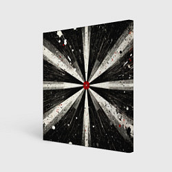 Холст квадратный Черная мишень, цвет: 3D-принт