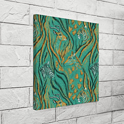 Холст квадратный Сафари микс, цвет: 3D-принт — фото 2