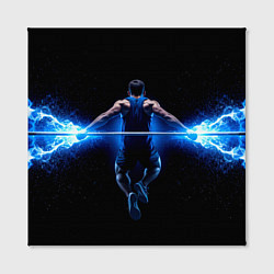 Холст квадратный Турникмен в синем пламени, цвет: 3D-принт — фото 2