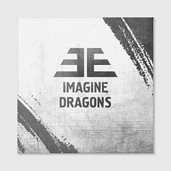 Холст квадратный Imagine Dragons - white gradient, цвет: 3D-принт — фото 2