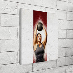 Холст квадратный Толкательница ядра, цвет: 3D-принт — фото 2