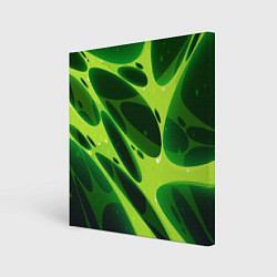 Холст квадратный Color green light green, цвет: 3D-принт