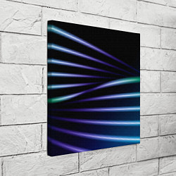 Холст квадратный Color black blue, цвет: 3D-принт — фото 2