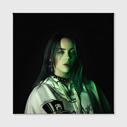 Холст квадратный Billie Eilish with cross, цвет: 3D-принт — фото 2
