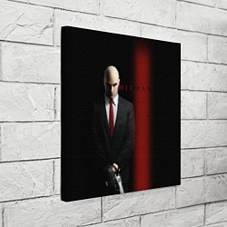 Холст квадратный Агент Hitman, цвет: 3D-принт — фото 2