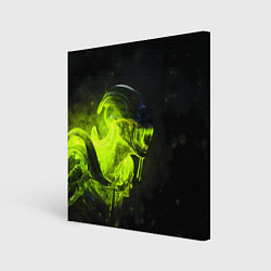 Холст квадратный Чужой в зеленом свете, цвет: 3D-принт