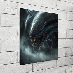 Холст квадратный Чужой с открытой пастью, цвет: 3D-принт — фото 2