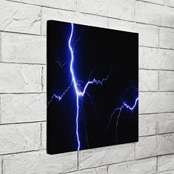 Холст квадратный Lightning blue, цвет: 3D-принт — фото 2