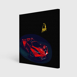 Холст квадратный Lamborghini Diverso - motorsport, цвет: 3D-принт