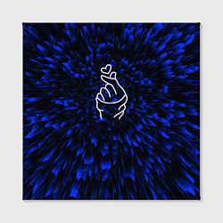 Холст квадратный K Pop blue energy, цвет: 3D-принт — фото 2