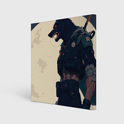 Холст квадратный Человек-волк, цвет: 3D-принт