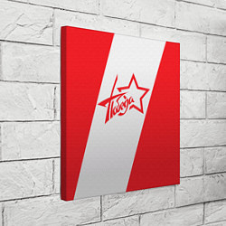 Холст квадратный Победа 9 мая звезда, цвет: 3D-принт — фото 2