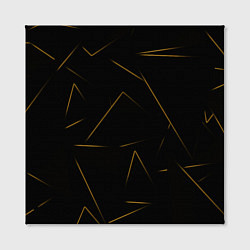 Холст квадратный Color yellow line, цвет: 3D-принт — фото 2