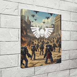 Холст квадратный Warhammer 40k поле боя, цвет: 3D-принт — фото 2