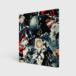 Холст квадратный Звездные войны персонажи, цвет: 3D-принт