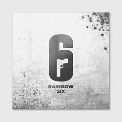 Холст квадратный Rainbow Six - white gradient, цвет: 3D-принт — фото 2