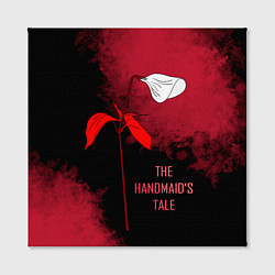 Холст квадратный Рассказ служанки - логотип цветок калла, цвет: 3D-принт — фото 2