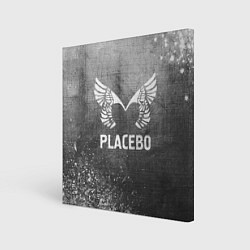 Холст квадратный Placebo - grey gradient, цвет: 3D-принт