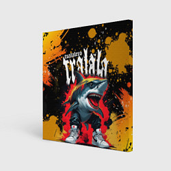 Картина квадратная Тралалера Тралала брейнрот мем - Акула в кроссовка