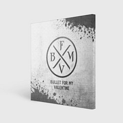 Картина квадратная Bullet For My Valentine - white gradient