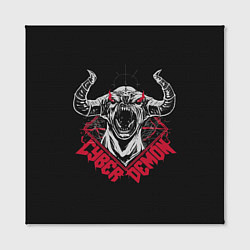 Холст квадратный Cyber demon doom, цвет: 3D-принт — фото 2