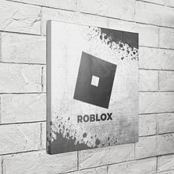 Холст квадратный Roblox - white gradient, цвет: 3D-принт — фото 2