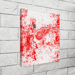 Холст квадратный Detroit Red Wings NHL white, цвет: 3D-принт — фото 2