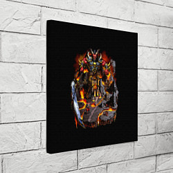 Холст квадратный Архидьявол инферно - Герои Меча и Магии 3, цвет: 3D-принт — фото 2