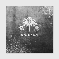 Холст квадратный Король и Шут - grey gradient, цвет: 3D-принт — фото 2