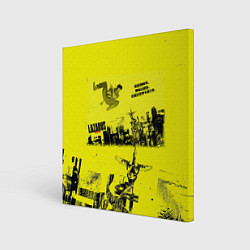 Холст квадратный Лазарь аниме обложка, цвет: 3D-принт