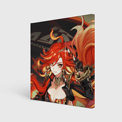 Холст квадратный Mavuika Genshin Impact, цвет: 3D-принт