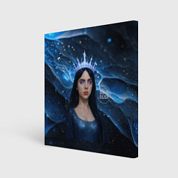 Картина квадратная Билли Айлиш в стиле снежной королевы