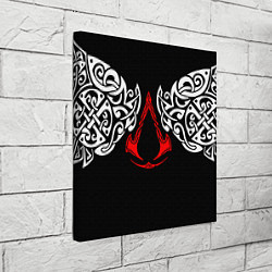 Холст квадратный Силуэт ворона - Aссасинс Крид, цвет: 3D-принт — фото 2