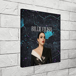 Холст квадратный Билли Айлиш в деловом костюме, цвет: 3D-принт — фото 2