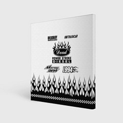 Холст квадратный Dead white - Bones, цвет: 3D-принт