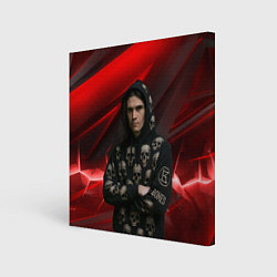 Картина квадратная Bones с черепами на худи