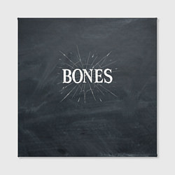Холст квадратный Bones разбитое стекло, цвет: 3D-принт — фото 2