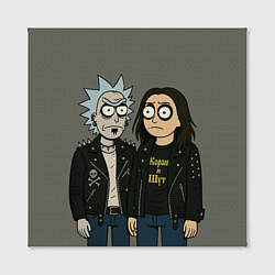 Холст квадратный КиШ - Рик и Морти, цвет: 3D-принт — фото 2