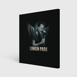 Холст квадратный Chester Bennington - Angel, цвет: 3D-принт