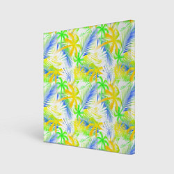 Картина квадратная Palm yellow