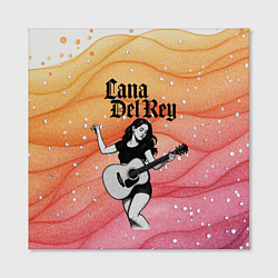 Холст квадратный Lana Del Rey в образе гитаристки, цвет: 3D-принт — фото 2
