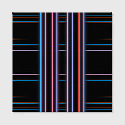 Холст квадратный Neon red blue black, цвет: 3D-принт — фото 2