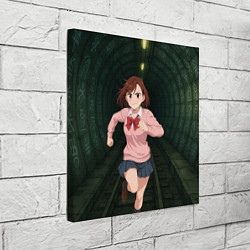 Холст квадратный Сиратори Айра бежит в туннеле, цвет: 3D-принт — фото 2