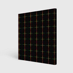 Картина квадратная Color black orange green crosses